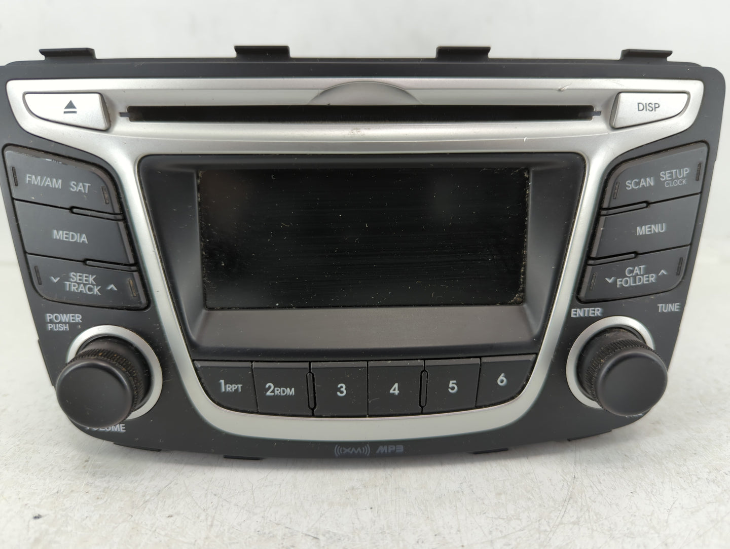2014 Hyundai Accent Radio AM FM Cd Player Receiver Replacement P/N:96170-1R1104X Fits OEM Used Auto Parts - Oemusedautoparts