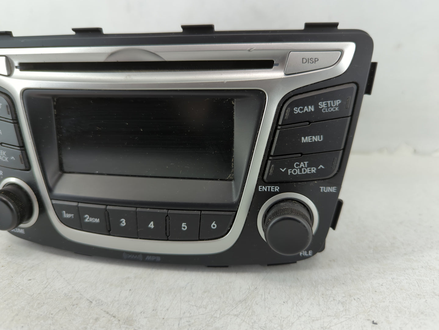 2014 Hyundai Accent Radio AM FM Cd Player Receiver Replacement P/N:96170-1R1104X Fits OEM Used Auto Parts - Oemusedautoparts
