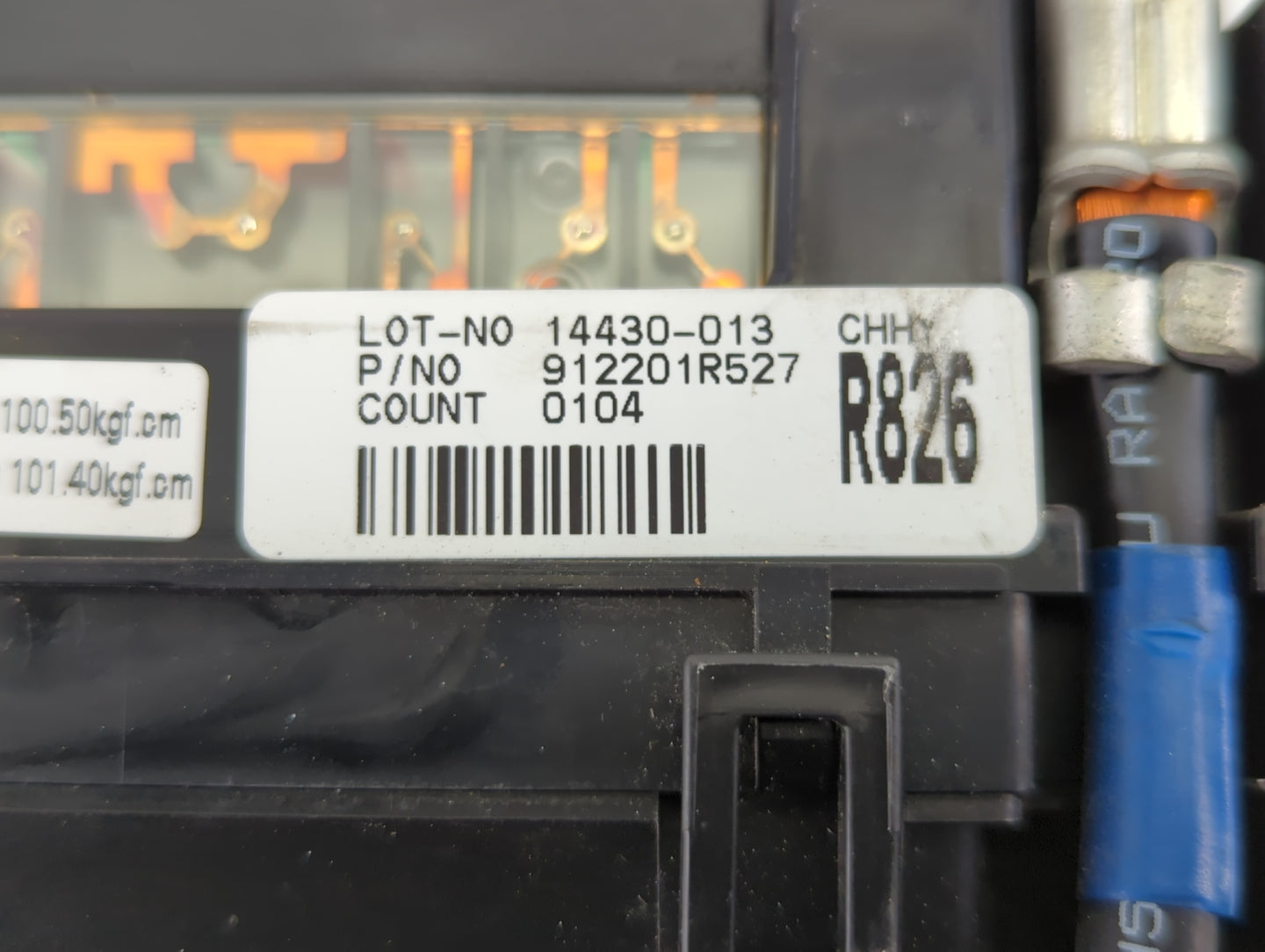 2013-2014 Hyundai Accent Fusebox Fuse Box Panel Relay Module P/N:912201R527 14430-013 Fits Fits 2013 2014 OEM Used Auto Part