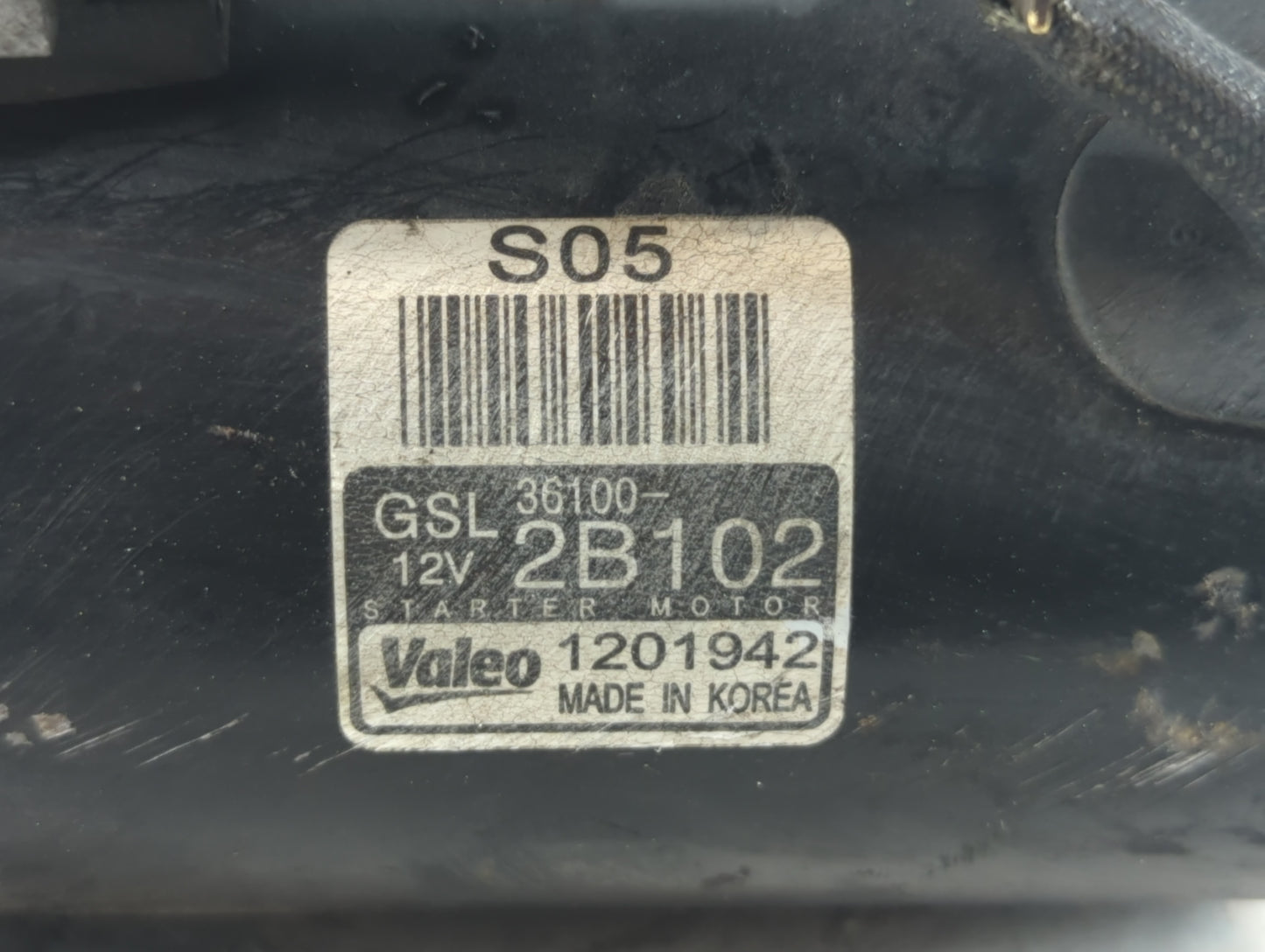 2014 Hyundai Accent Car Starter Motor Solenoid OEM P/N:1201942 36100-2B102 Fits OEM Used Auto Parts - Oemusedautoparts1.com
