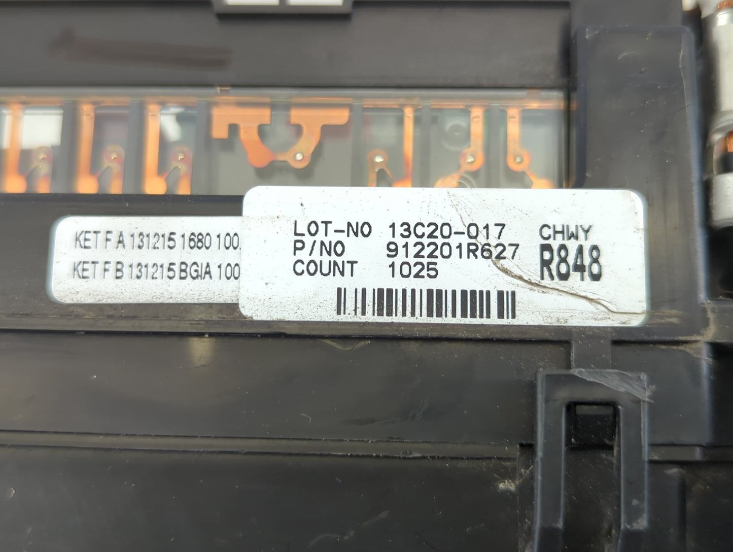 2013-2014 Hyundai Accent Fusebox Fuse Box Panel Relay Module P/N:912201627 Fits Fits 2013 2014 OEM Used Auto Parts - Oemused