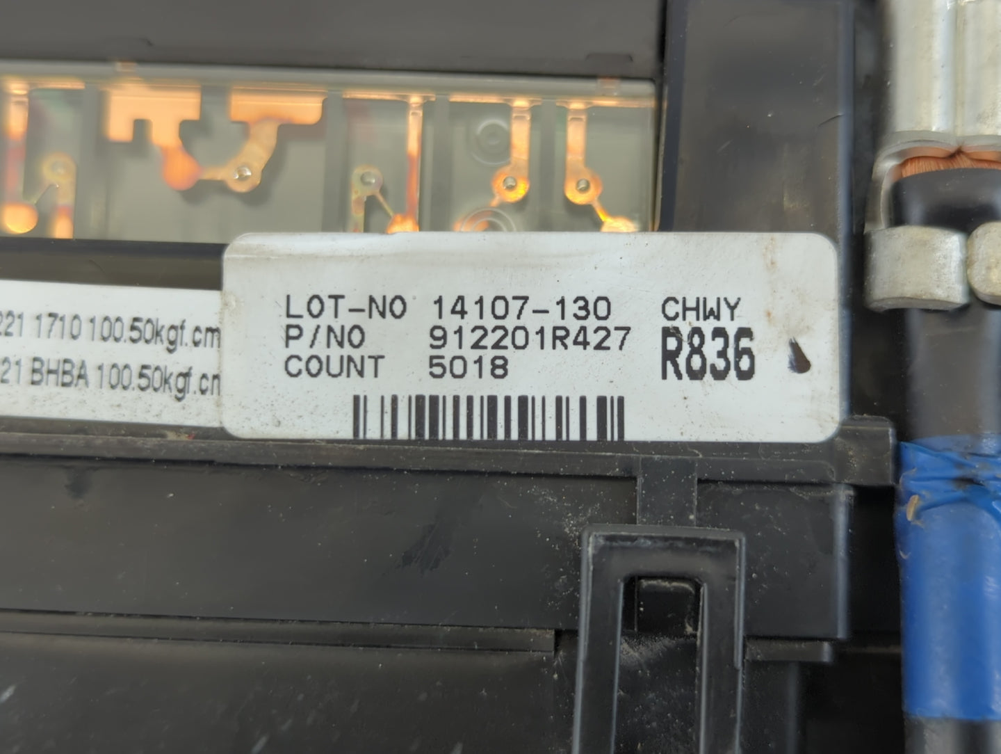 2013-2014 Hyundai Accent Fusebox Fuse Box Panel Relay Module P/N:912201R427 Fits Fits 2013 2014 OEM Used Auto Parts - Oemuse