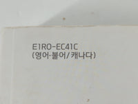 2014 Hyundai Accent Owners Manual Book Guide P/N:E1R0-EC41C OEM Used Auto Parts - Oemusedautoparts1.com