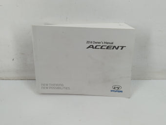 compare product 2014 Hyundai Accent Owners Manual Book Guide P/N:E1R0-EC47H OEM Used Auto Parts