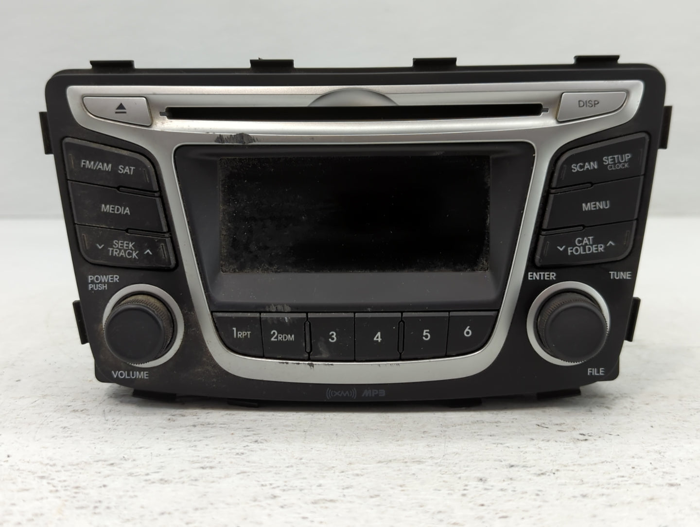 2014 Hyundai Accent Radio AM FM Cd Player Receiver Replacement P/N:96170-1R1104X Fits OEM Used Auto Parts - Oemusedautoparts