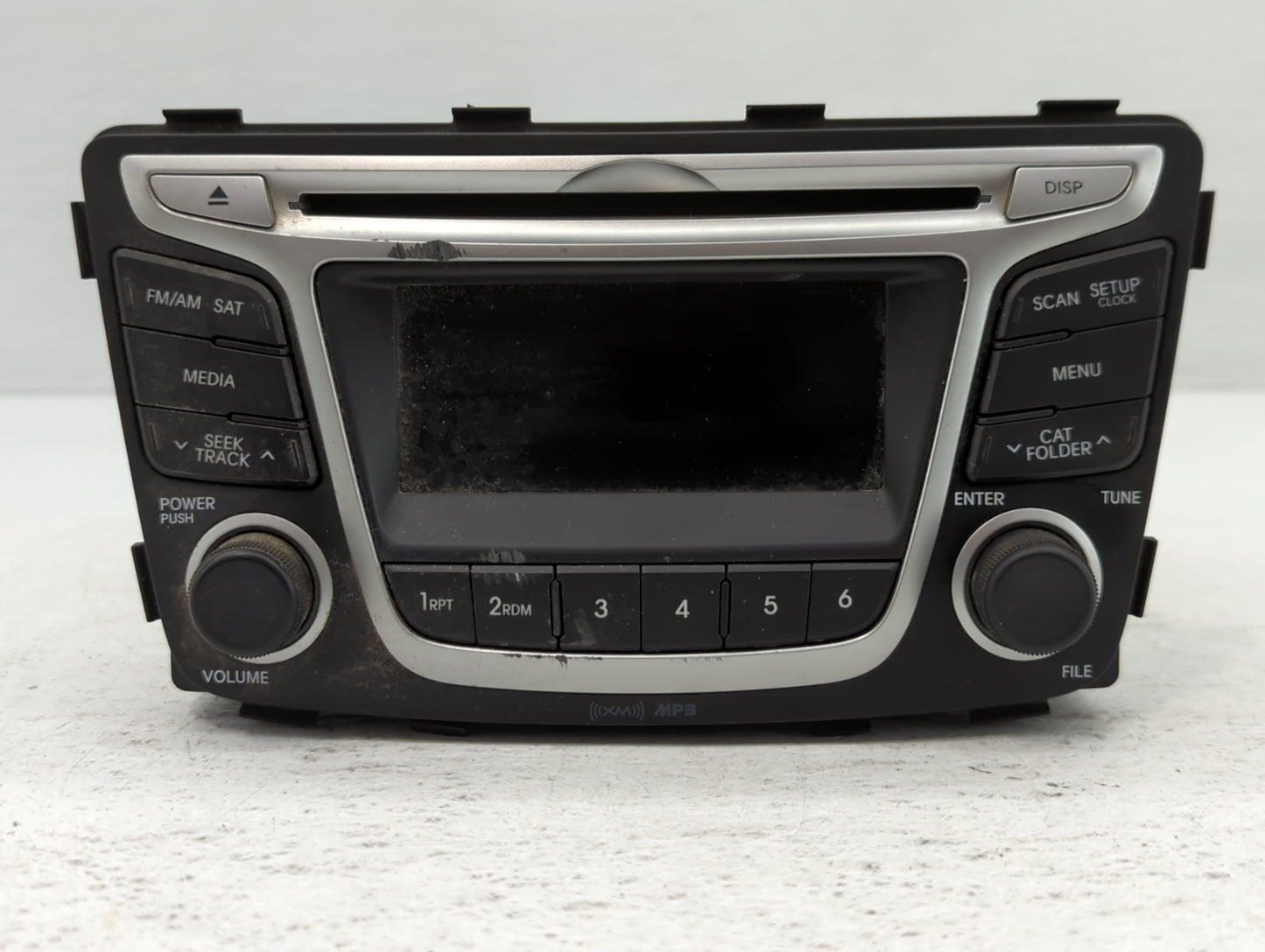 2014 Hyundai Accent Radio AM FM Cd Player Receiver Replacement P/N:96170-1R1104X Fits OEM Used Auto Parts - Oemusedautoparts