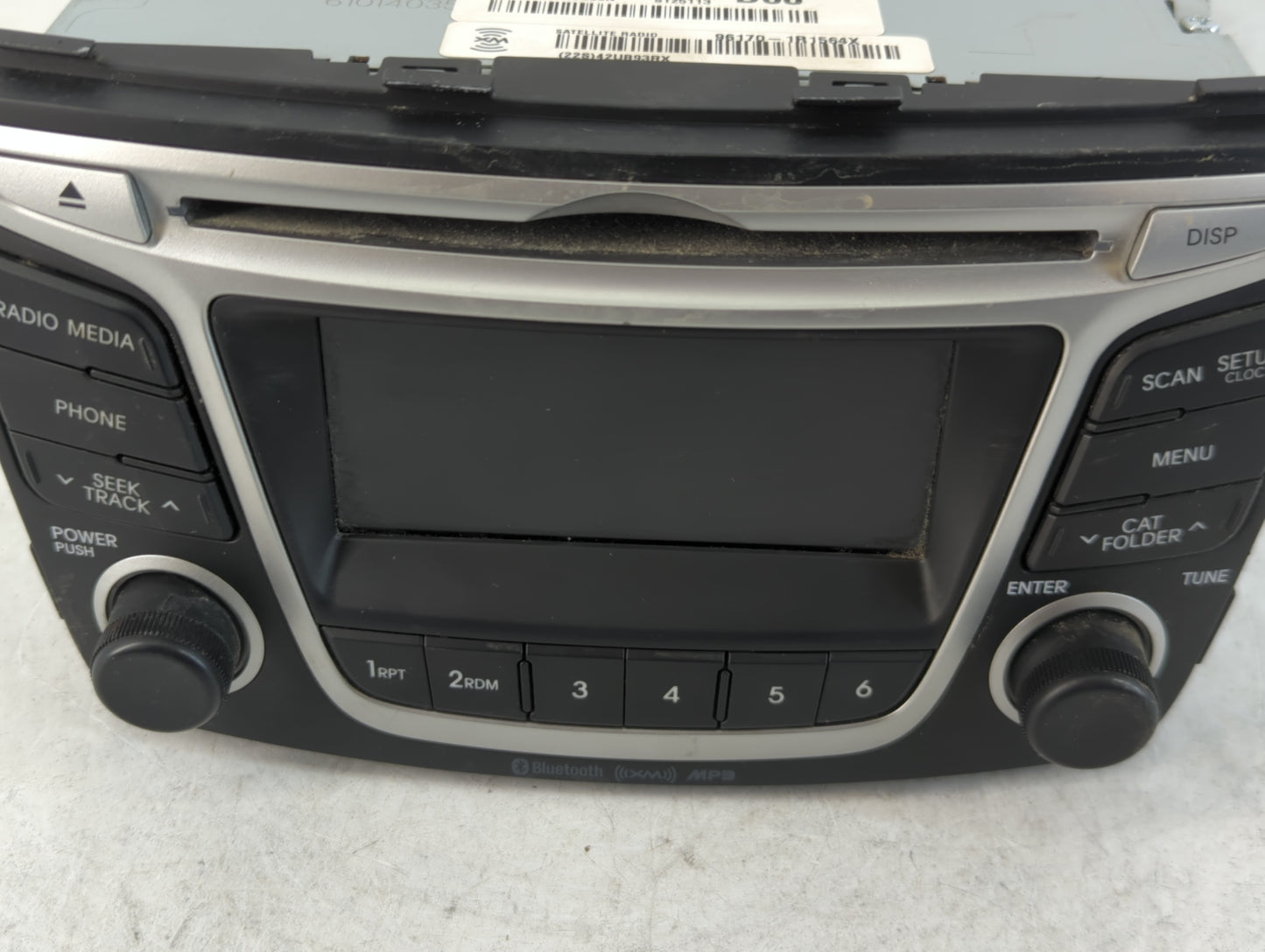 2014 Hyundai Accent Radio AM FM Cd Player Receiver Replacement P/N:96170-1R1564X Fits OEM Used Auto Parts - Oemusedautoparts