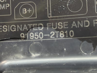 2014 Hyundai Azera Fusebox Fuse Box Panel Relay Module P/N:91950-2T810 Fits OEM Used Auto Parts - Oemusedautoparts1.com