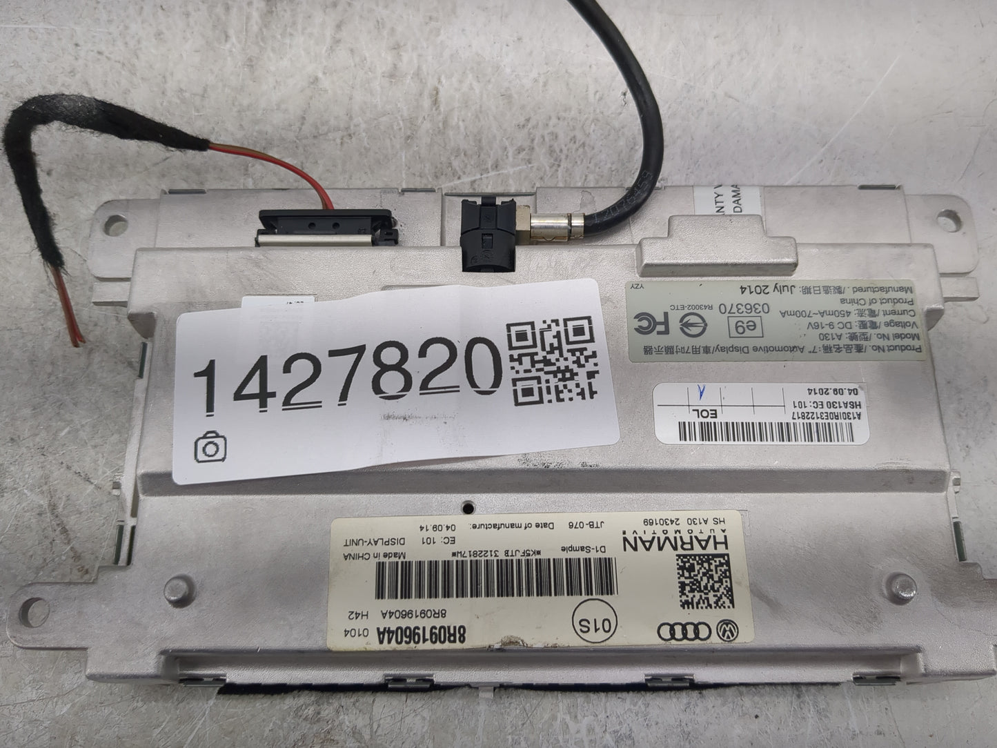 2013-2014 Hyundai Azera Information Display Screen - Oemusedautoparts1.com