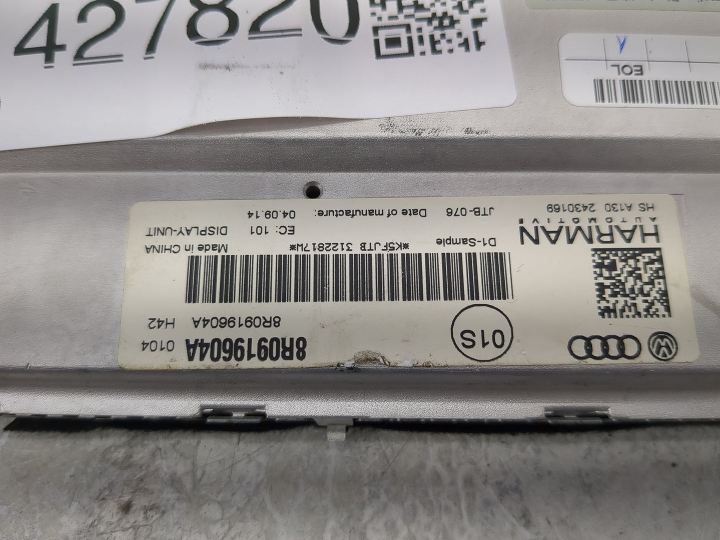 2013-2014 Hyundai Azera Information Display Screen - Oemusedautoparts1.com