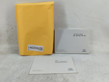 2014 Hyundai Azera Owners Manual Book Guide P/N:E3V0-EU42C OEM Used Auto Parts - Oemusedautoparts1.com
