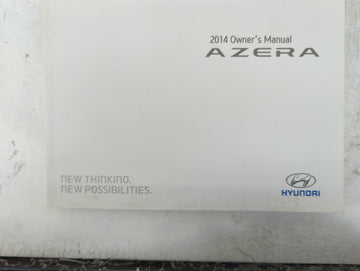 2014 Hyundai Azera Owners Manual Book Guide P/N:E3V0-EU42C OEM Used Auto Parts