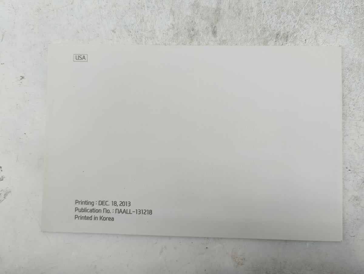 2014 Hyundai Azera Owners Manual Book Guide P/N:E3V0-EU42C OEM Used Auto Parts - Oemusedautoparts1.com