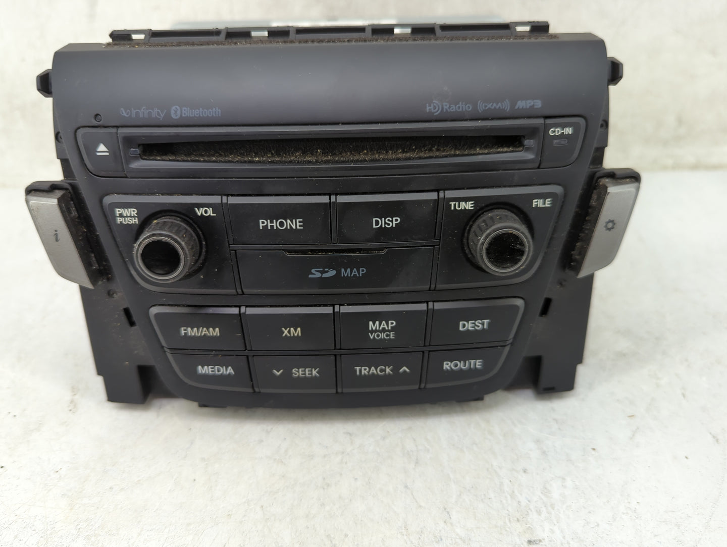 2014 Hyundai Azera Radio AM FM Cd Player Receiver Replacement P/N:96560-3V7104X AN242HGAN Fits OEM Used Auto Parts - Oemused