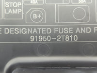 2014 Hyundai Azera Fusebox Fuse Box Panel Relay Module P/N:91950-2T810 Fits OEM Used Auto Parts - Oemusedautoparts1.com