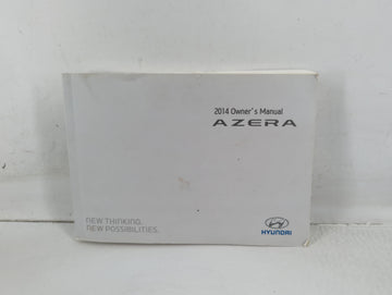 2014 Hyundai Azera Owners Manual Book Guide P/N:E3V0-EU3DB OEM Used Auto Parts - Oemusedautoparts1.com