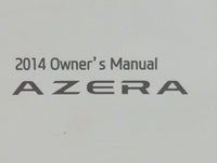 2014 Hyundai Azera Owners Manual Book Guide P/N:E3V0-EU3DB OEM Used Auto Parts - Oemusedautoparts1.com