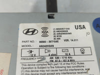 2012-2014 Hyundai Azera Radio AM FM Cd Player Receiver Replacement P/N:96560-3V7104X Fits Fits 2012 2013 2014 OEM Used Auto 