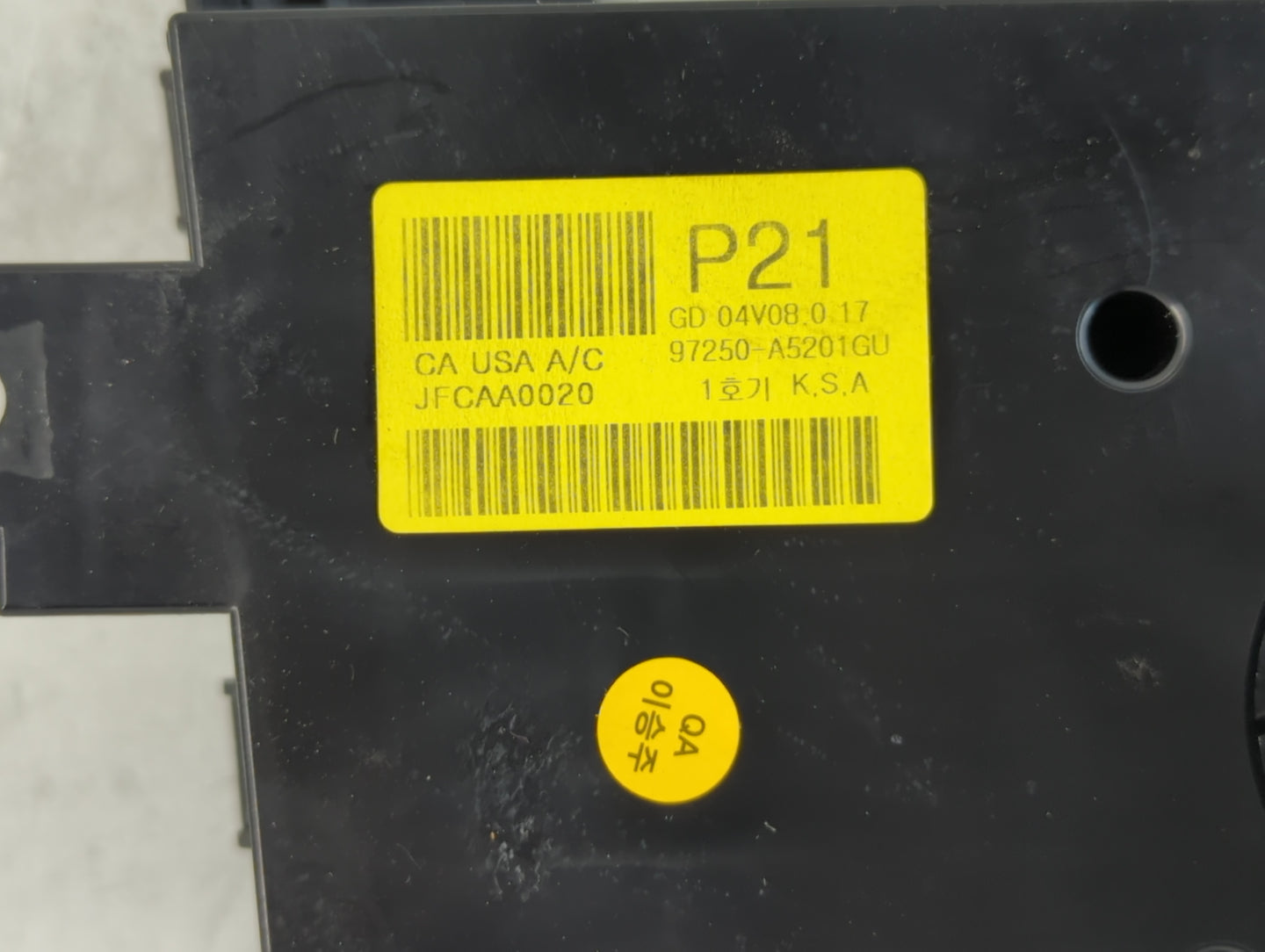 2013-2017 Hyundai Elantra Climate Control Module Temperature AC/Heater Replacement P/N:97250-A5201GU Fits OEM Used Auto Part