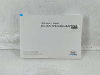 2014 Hyundai Elantra Owners Manual Book Guide P/N:E3X0-EU3NB OEM Used Auto Parts - Oemusedautoparts1.com