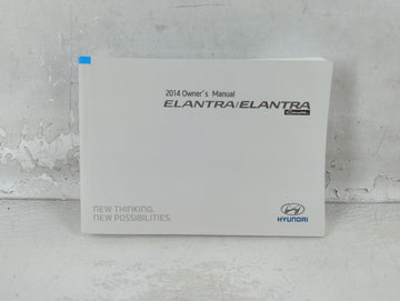2014 Hyundai Elantra Owners Manual Book Guide P/N:E3X0-EU3NB OEM Used Auto Parts - Oemusedautoparts1.com