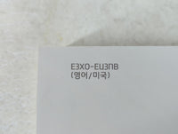 2014 Hyundai Elantra Owners Manual Book Guide P/N:E3X0-EU3NB OEM Used Auto Parts - Oemusedautoparts1.com