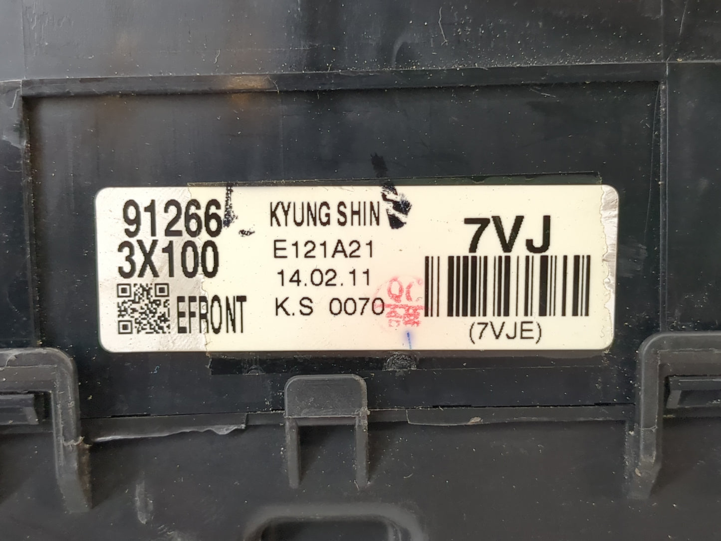 2014-2016 Hyundai Elantra Fusebox Fuse Box Panel Relay Module P/N:91266 3X100 Fits Fits 2014 2015 2016 OEM Used Auto Parts -