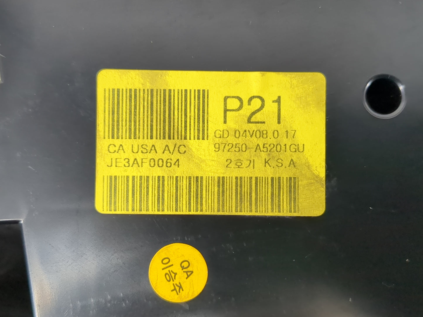 2013-2017 Hyundai Elantra Climate Control Module Temperature AC/Heater Replacement P/N:97250-A5201GU Fits OEM Used Auto Part
