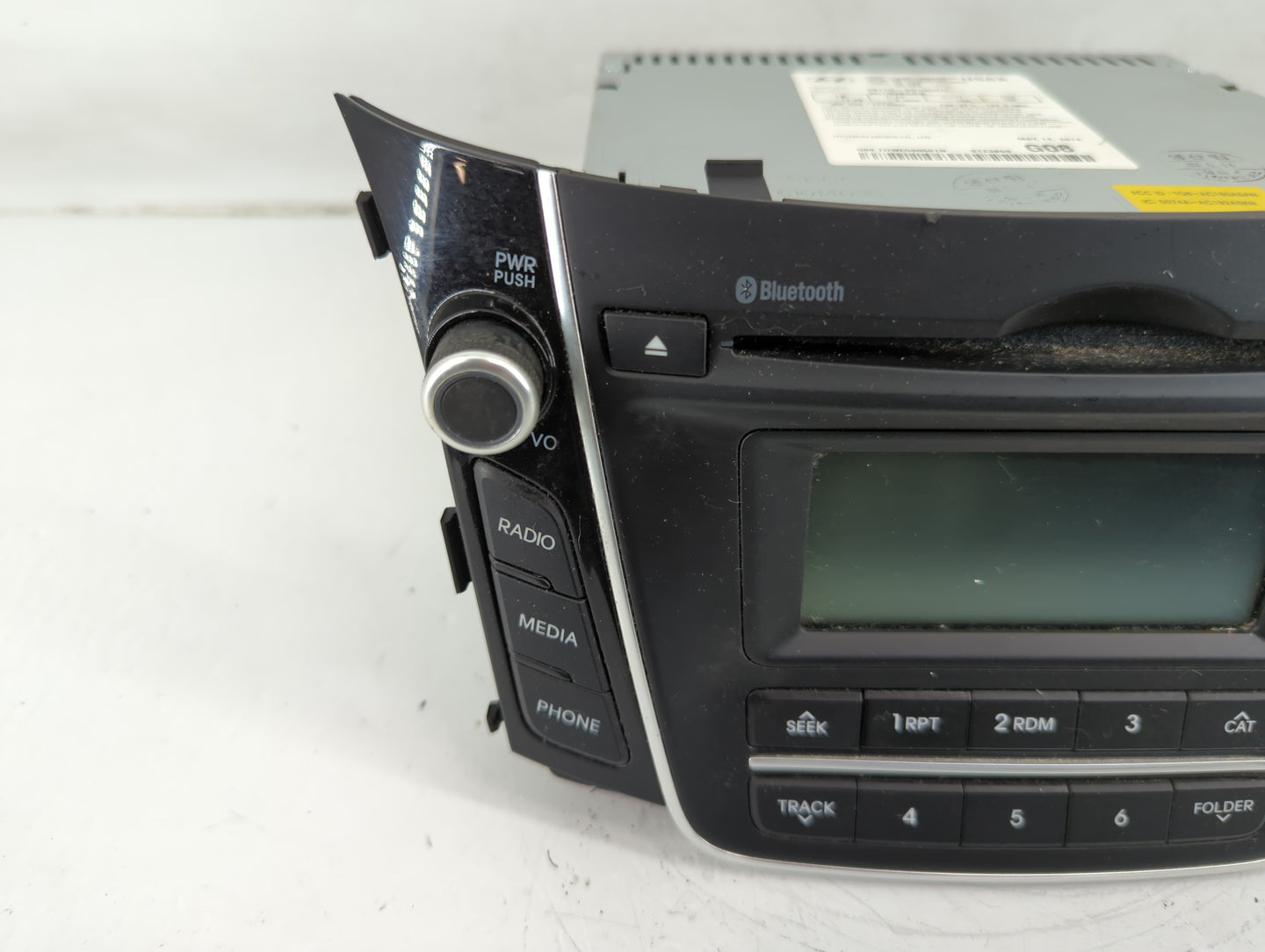 2013-2015 Hyundai Elantra Radio AM FM Cd Player Receiver Replacement P/N:96170-A5160GU Fits Fits 2013 2014 2015 OEM Used Aut