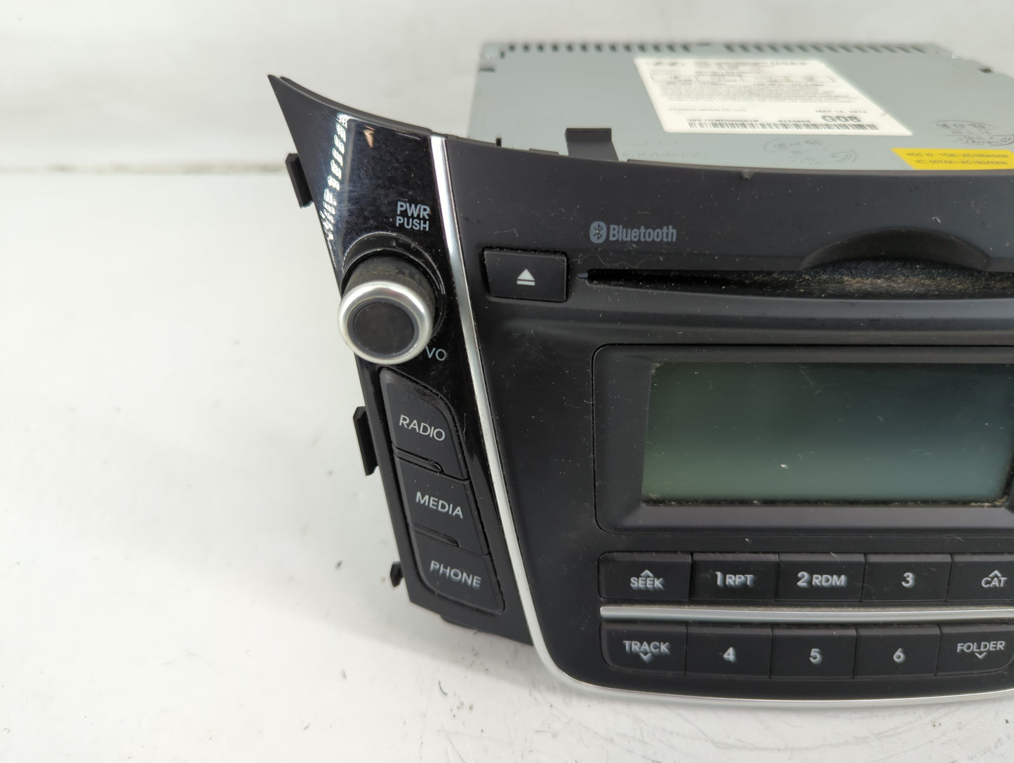 2013-2015 Hyundai Elantra Radio AM FM Cd Player Receiver Replacement P/N:96170-A5160GU Fits Fits 2013 2014 2015 OEM Used Aut