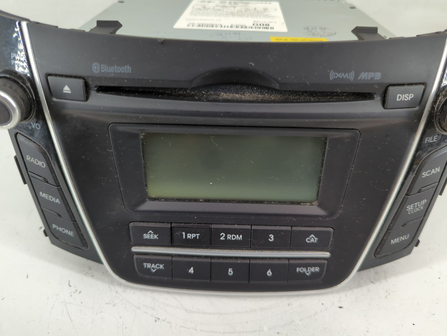 2013-2015 Hyundai Elantra Radio AM FM Cd Player Receiver Replacement P/N:96170-A5160GU Fits Fits 2013 2014 2015 OEM Used Aut