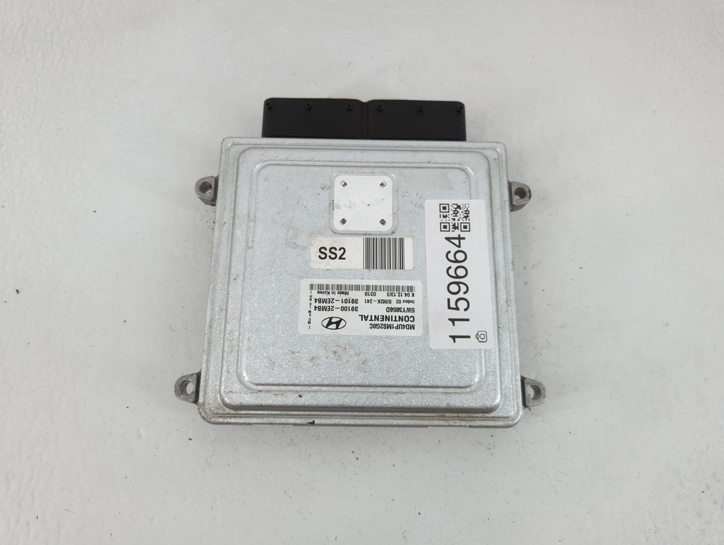 2014-2016 Hyundai Elantra PCM Engine Control Computer ECU ECM PCU OEM P/N:39101-2EMB4 39100-2EMB4 Fits Fits 2014 2015 2016 O