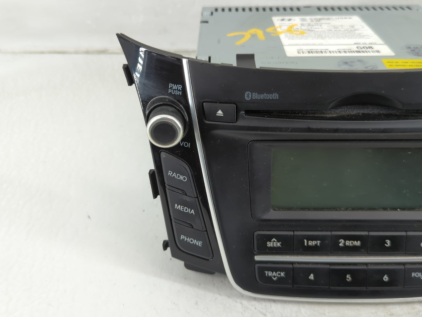 2014-2015 Hyundai Elantra Radio AM FM Cd Player Receiver Replacement P/N:96170-A5160GU Fits Fits 2014 2015 OEM Used Auto Par