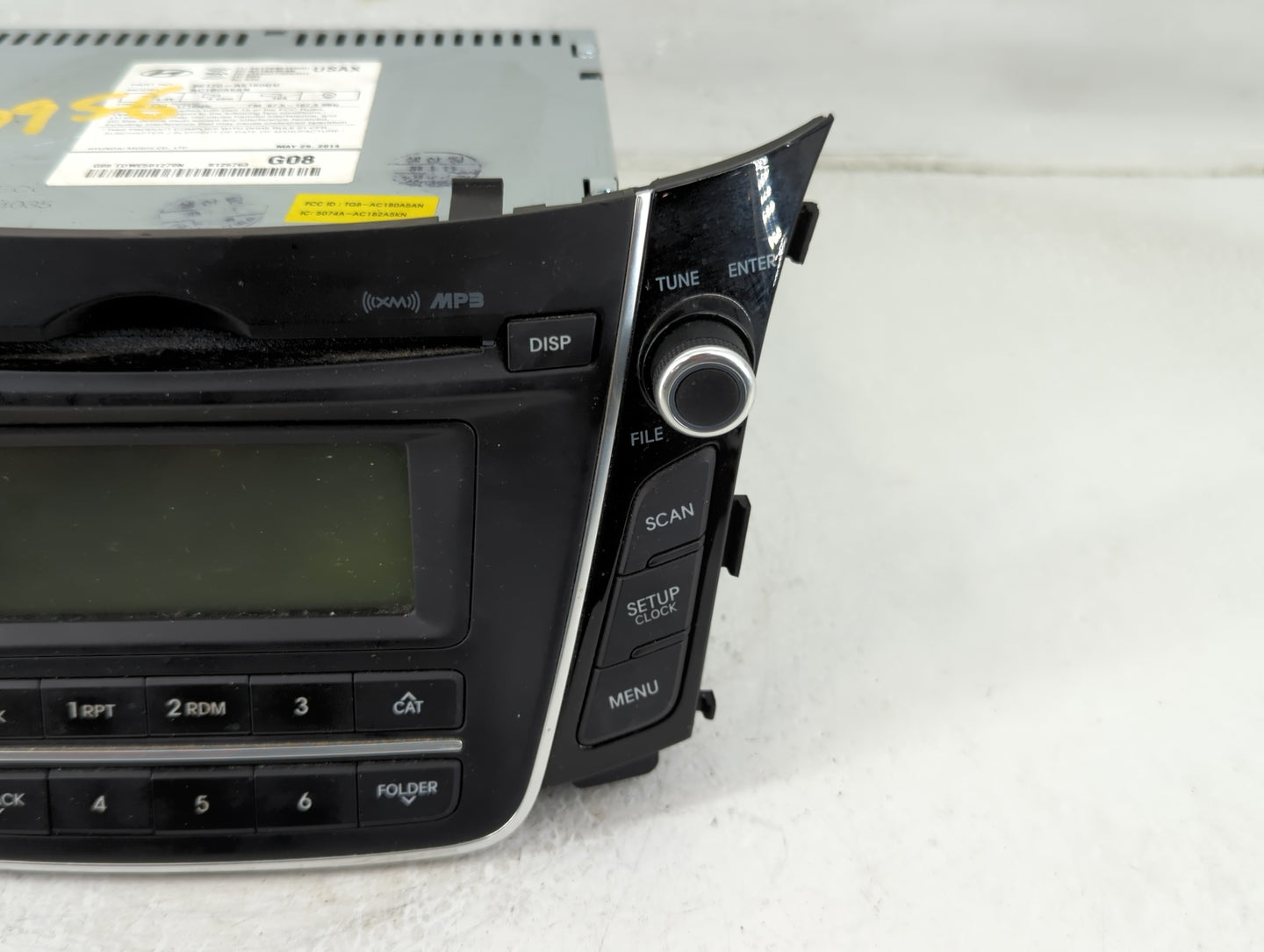 2014-2015 Hyundai Elantra Radio AM FM Cd Player Receiver Replacement P/N:96170-A5160GU Fits Fits 2014 2015 OEM Used Auto Par