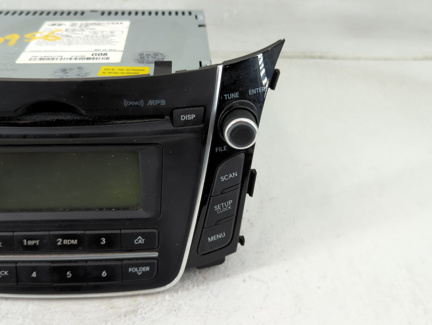2014-2015 Hyundai Elantra Radio AM FM Cd Player Receiver Replacement P/N:96170-A5160GU Fits Fits 2014 2015 OEM Used Auto Par
