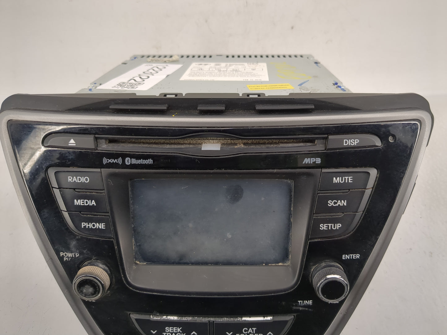 2014-2016 Hyundai Elantra Radio AM FM Cd Player Receiver Replacement P/N:96180-3X165GU Fits Fits 2014 2015 2016 OEM Used Aut