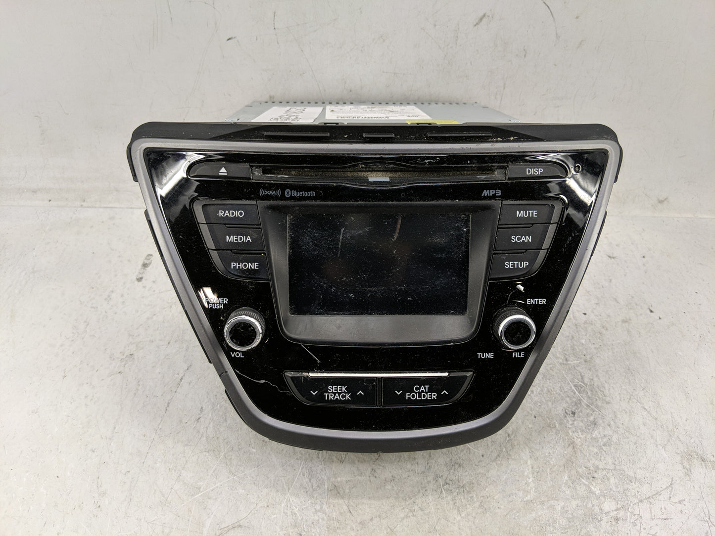 2014-2016 Hyundai Elantra Radio AM FM Cd Player Receiver Replacement P/N:96180-3X165GU Fits Fits 2014 2015 2016 OEM Used Aut