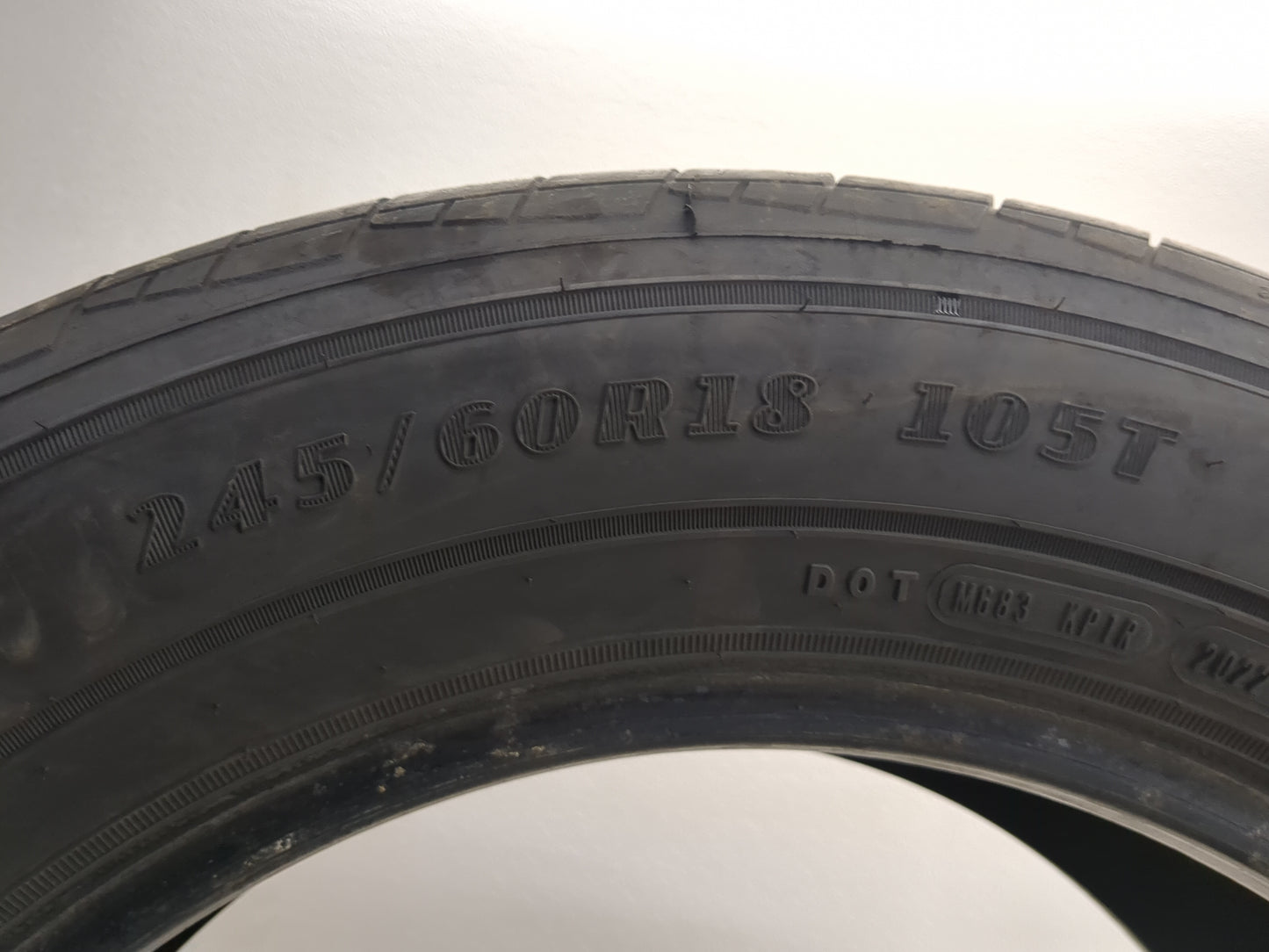 Used Tire 245/60R18 GOODYEAR ASSURANCE FINESSE 105T - Tread Depth 7.5/32 - Oemusedautoparts1.com
