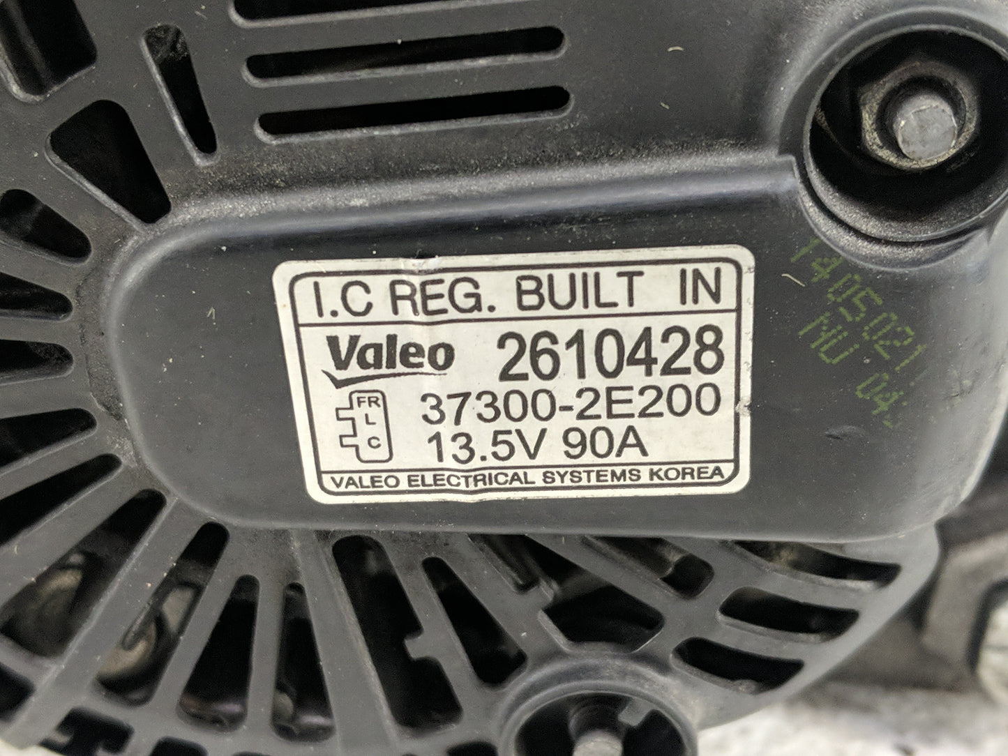 2011-2018 Hyundai Elantra Alternator Replacement Generator Charging Assembly Engine OEM P/N:37300-2E200 2610428 Fits OEM Use