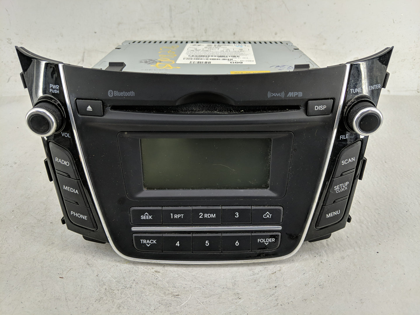 2013-2015 Hyundai Elantra Radio AM FM Cd Player Receiver Replacement P/N:96170-A5170GU Fits Fits 2013 2014 2015 OEM Used Aut