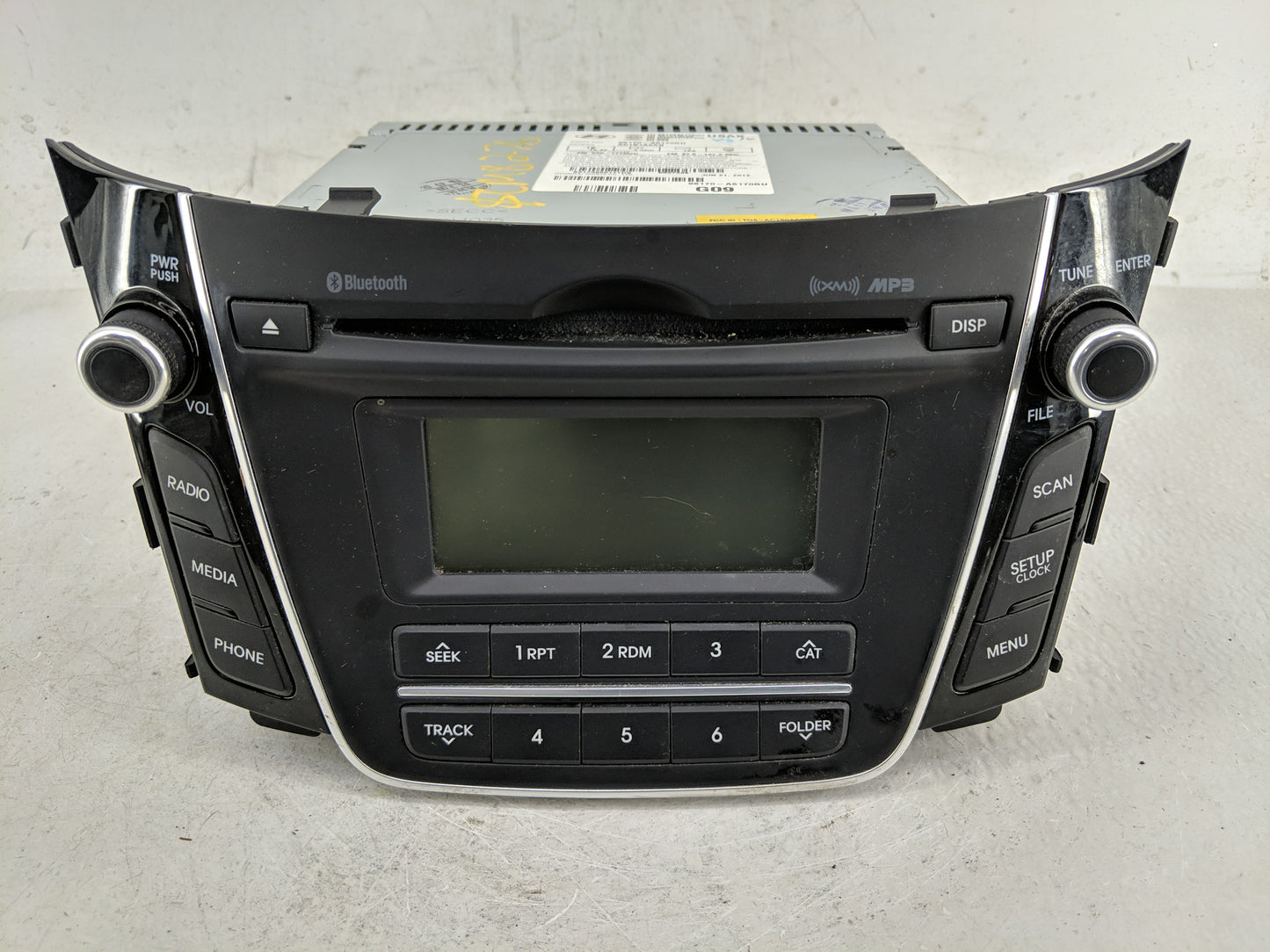 2013-2015 Hyundai Elantra Radio AM FM Cd Player Receiver Replacement P/N:96170-A5170GU Fits Fits 2013 2014 2015 OEM Used Aut