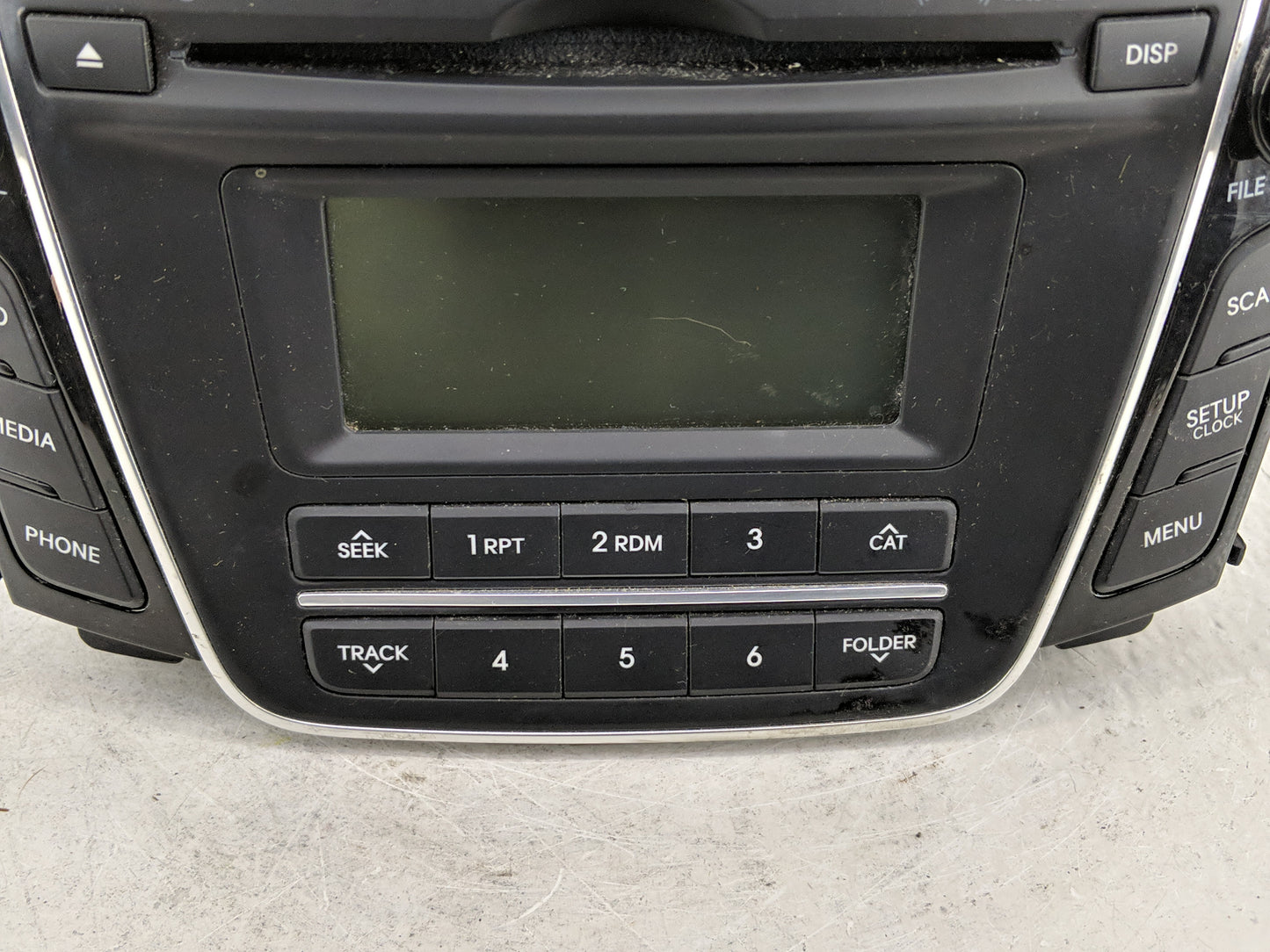 2013-2015 Hyundai Elantra Radio AM FM Cd Player Receiver Replacement P/N:96170-A5170GU Fits Fits 2013 2014 2015 OEM Used Aut