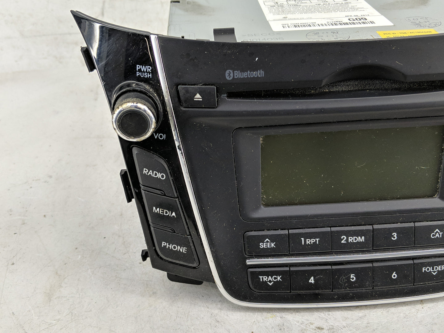 2013-2015 Hyundai Elantra Radio AM FM Cd Player Receiver Replacement P/N:96170-A5170GU Fits Fits 2013 2014 2015 OEM Used Aut