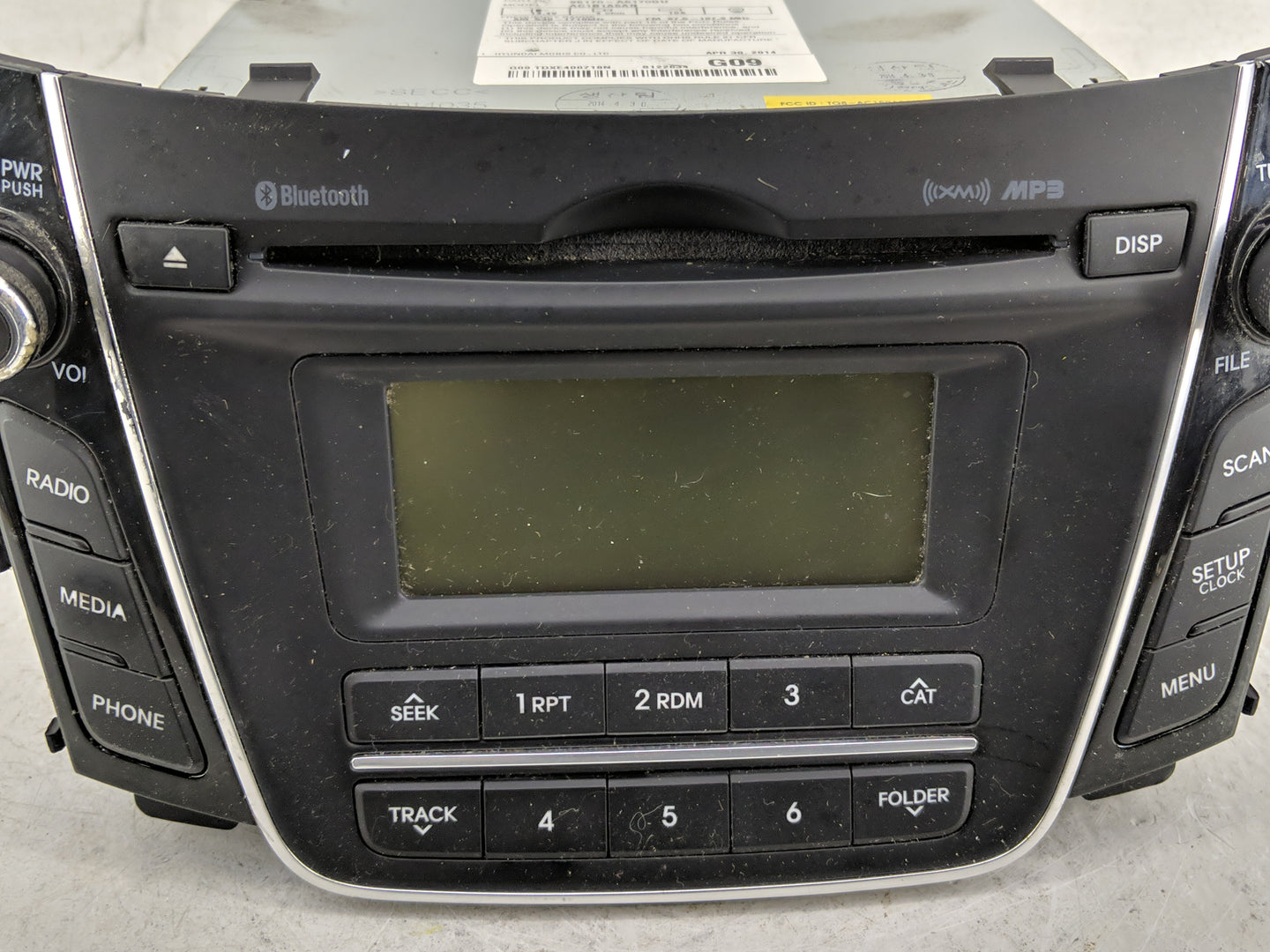 2013-2015 Hyundai Elantra Radio AM FM Cd Player Receiver Replacement P/N:96170-A5170GU Fits Fits 2013 2014 2015 OEM Used Aut