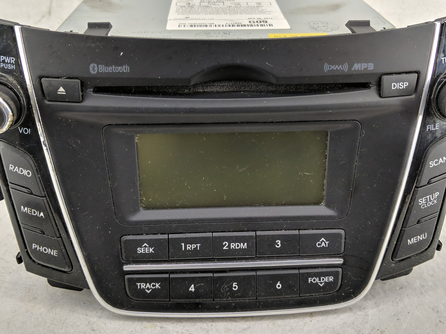 2013-2015 Hyundai Elantra Radio AM FM Cd Player Receiver Replacement P/N:96170-A5170GU Fits Fits 2013 2014 2015 OEM Used Aut