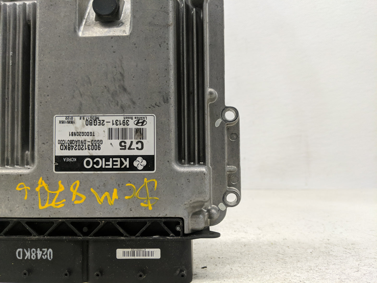 2014 Hyundai Elantra PCM Engine Control Computer ECU ECM PCU OEM P/N:39135-2EGB0 39131-2EGB0 Fits OEM Used Auto Parts - Oemu