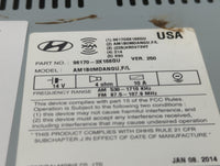 2014-2015 Hyundai Elantra Radio AM FM Cd Player Receiver Replacement P/N:96170-3X166GU Fits Fits 2014 2015 OEM Used Auto Par