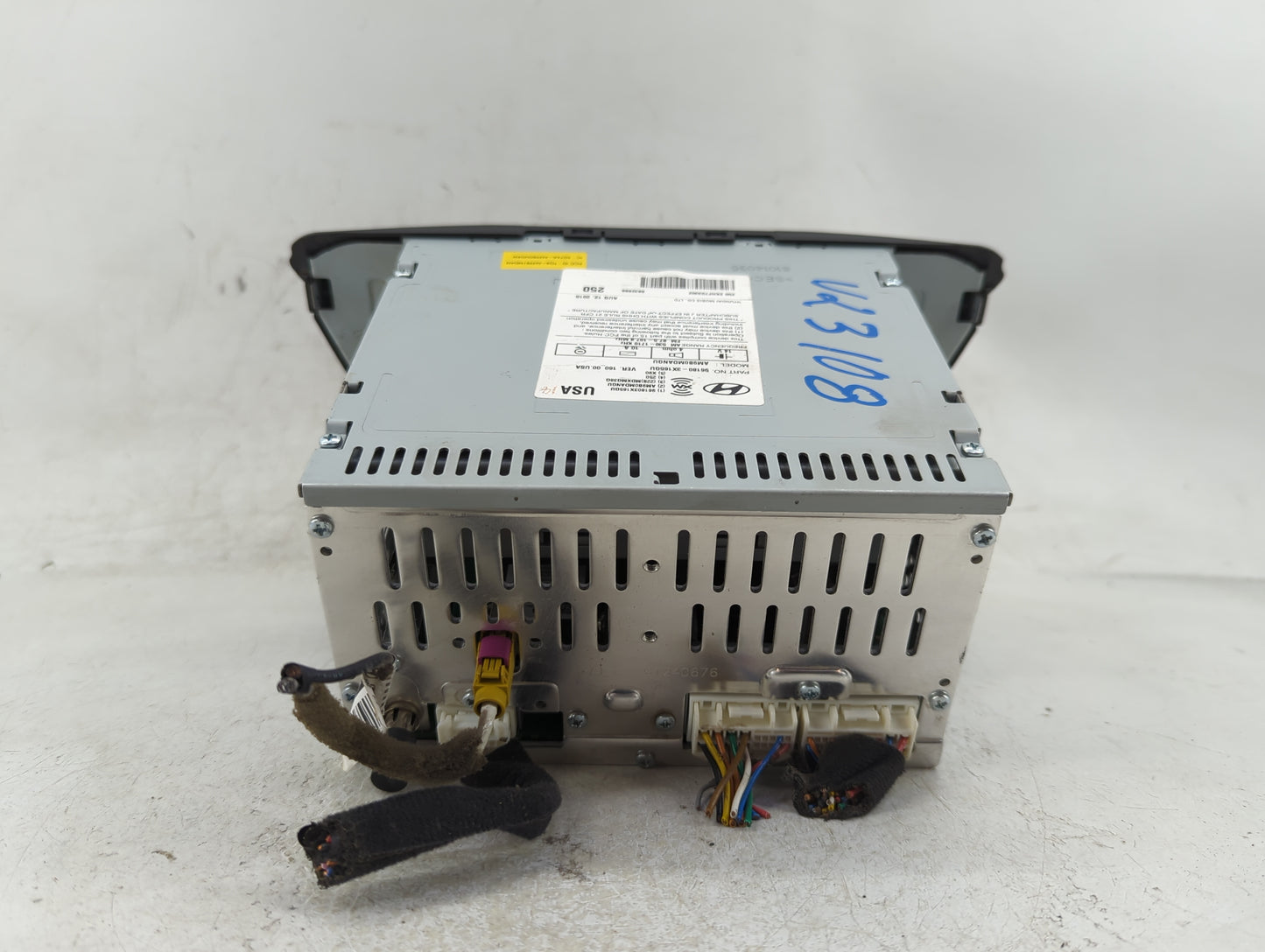 2014-2016 Hyundai Elantra Radio AM FM Cd Player Receiver Replacement P/N:96180-3X165GU Fits Fits 2014 2015 2016 OEM Used Aut