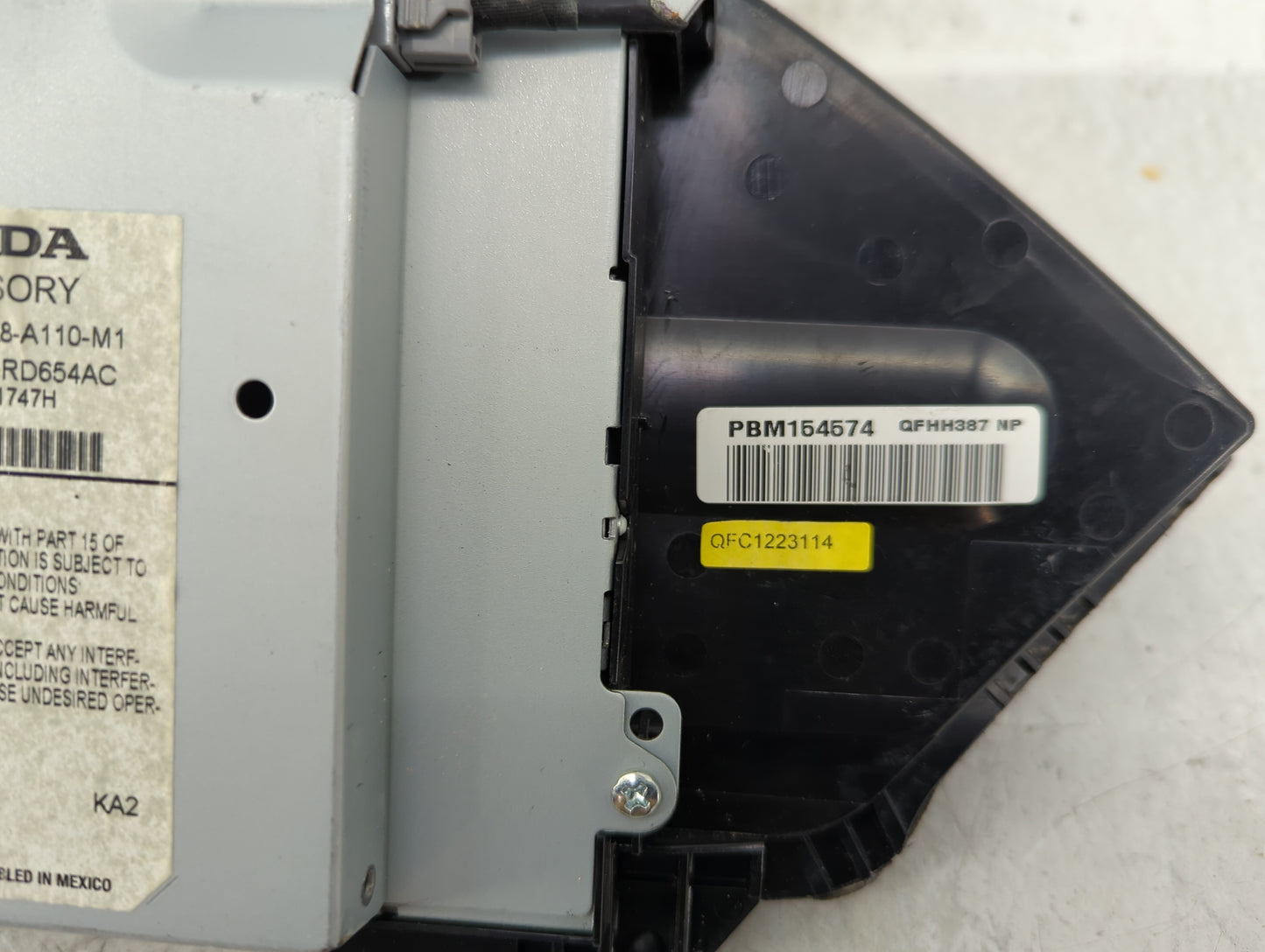 2014-2015 Hyundai Elantra Radio AM FM Cd Player Receiver Replacement P/N:39810-TK8-A110-M1 Fits Fits 2014 2015 OEM Used Auto