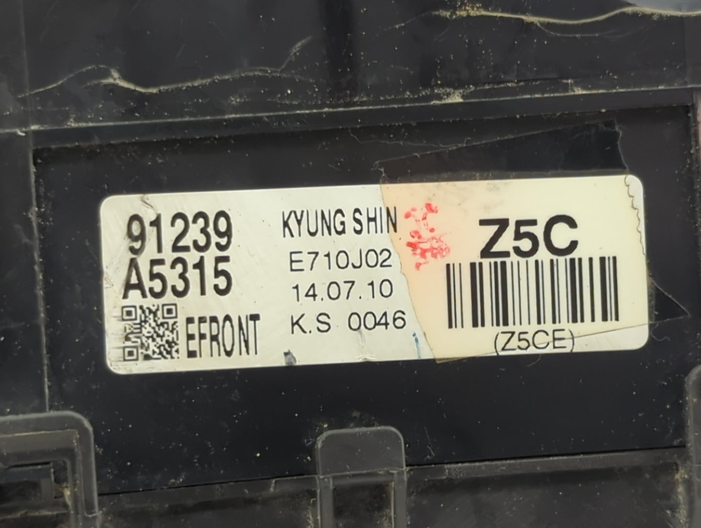 2014-2015 Hyundai Elantra Fusebox Fuse Box Panel Relay Module P/N:91239 A5315 Fits Fits 2014 2015 OEM Used Auto Parts - Oemu